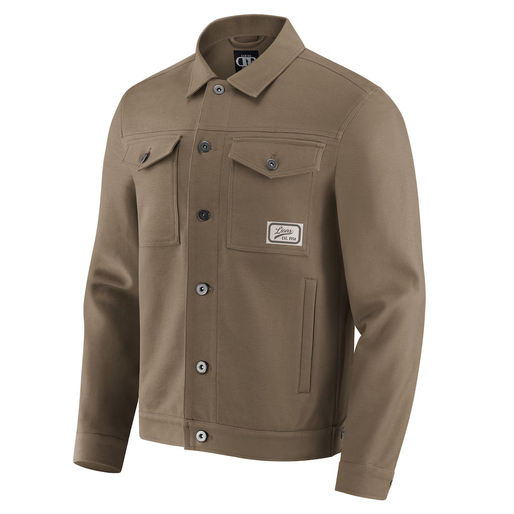 Detroit Lions NFL x Darius Rucker Collection Trucker Full-Snap Jacket Jacket99