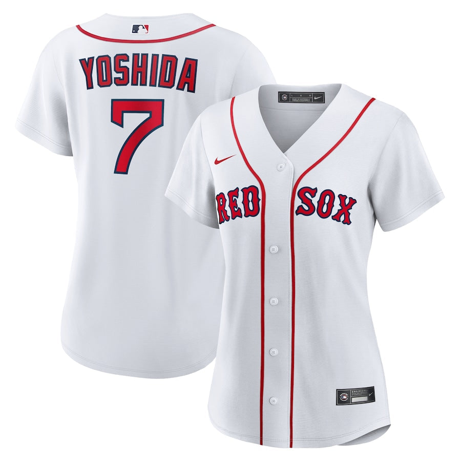 Women's Boston Red Sox Masataka Yoshida Nike White Home Replica Jersey Kansas Jacket