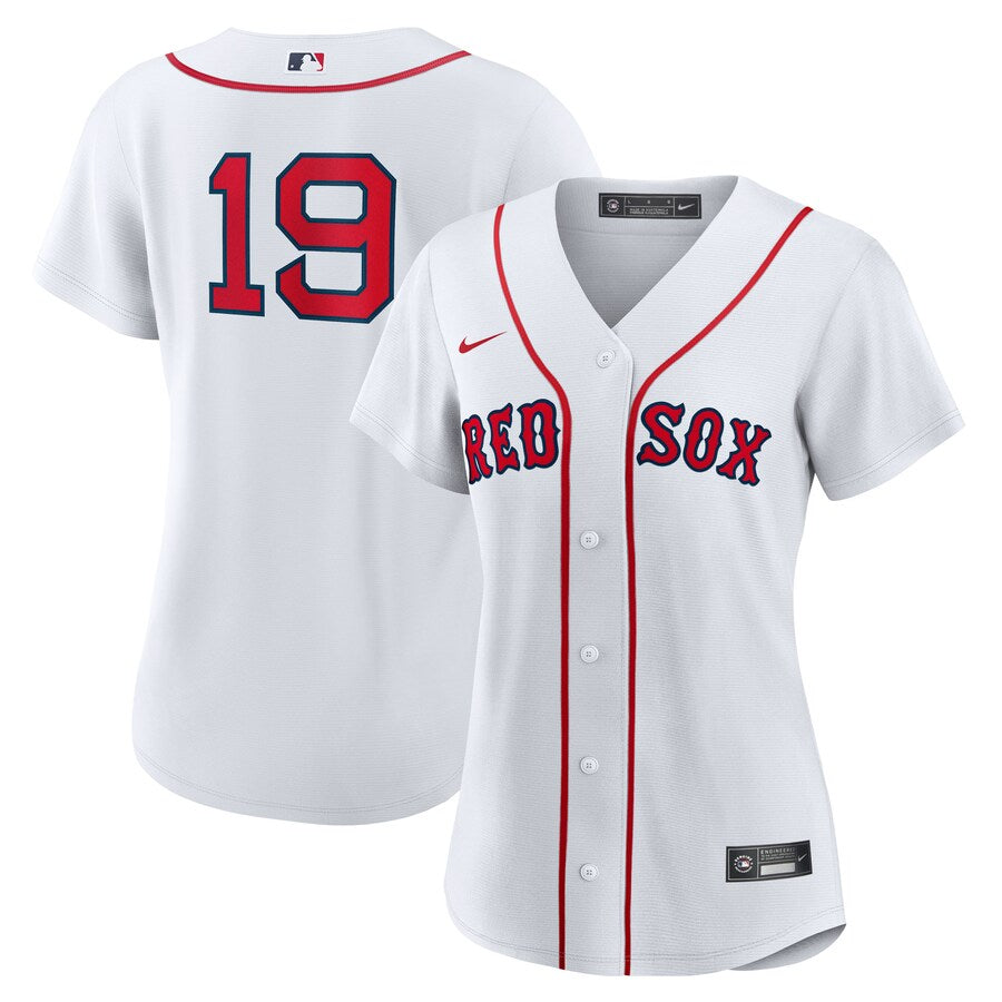 Women's Boston Red Sox Roman Anthony Nike White Home Replica Jersey Kansas Jacket