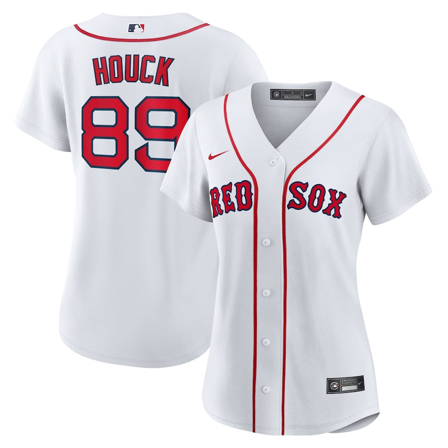 Women's Boston Red Sox Tanner Houck Nike White Home Replica Jersey Kansas Jacket