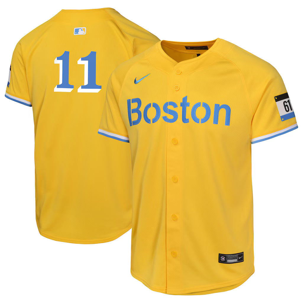 Youth Boston Red Sox Rafael Devers Nike Gold City Connect Limited Player Jersey Kansas Jacket