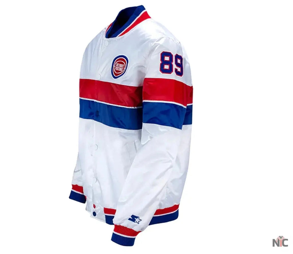 35th Anniversary Detroit Pistons White Jacket NYC Jackets