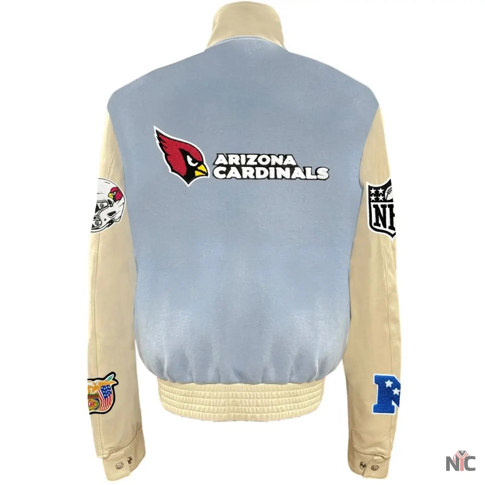 Arizona Cardinals Jeff Hamilton Wool and Leather Jacket NYC Jackets