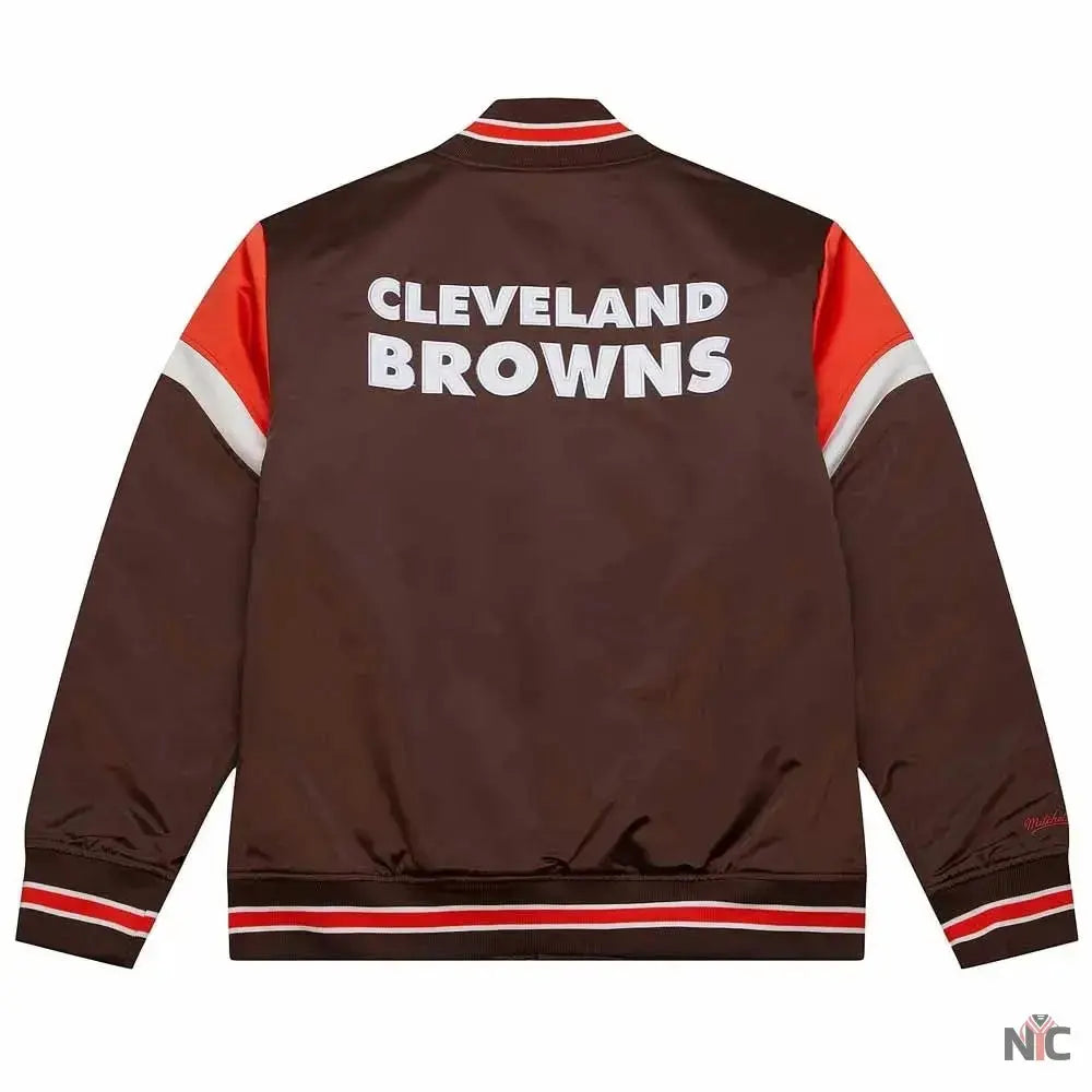 Cleveland Browns Heavyweight Satin Jacket NYC Jackets