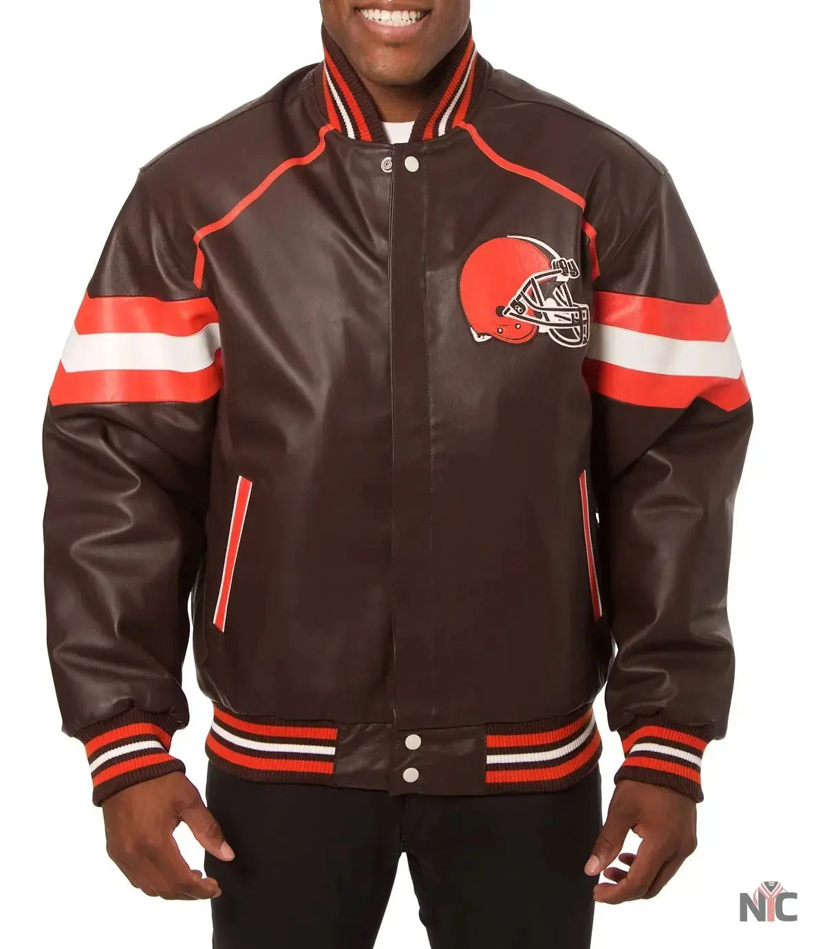 Cleveland Browns Leather Jacket NYC Jackets
