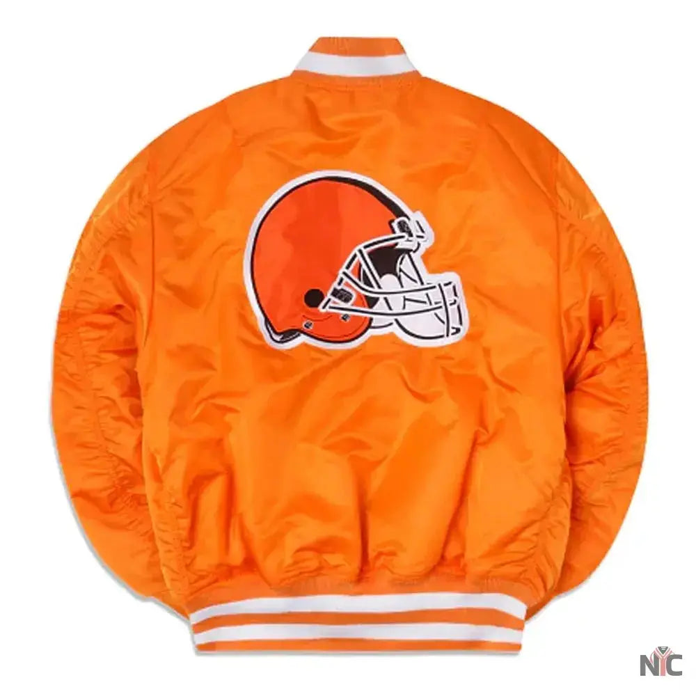 Cleveland Browns MA-1 Orange Jacket NYC Jackets