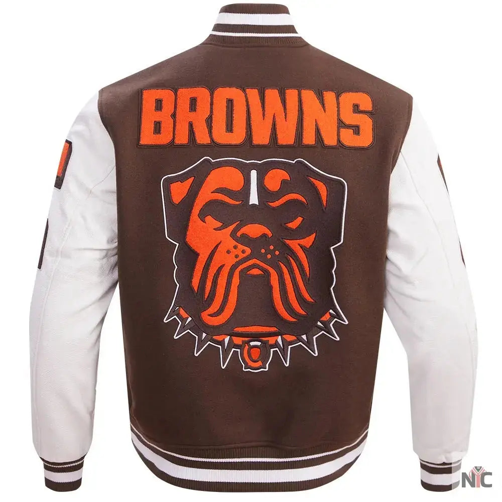 Cleveland Browns Mashup Varsity Jacket NYC Jackets