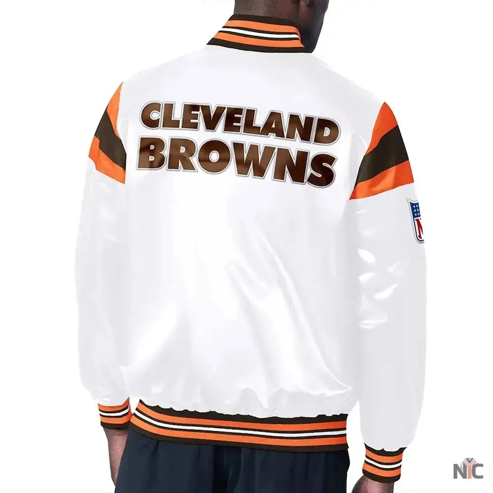 Cleveland Browns Midweight Satin Jacket NYC Jackets