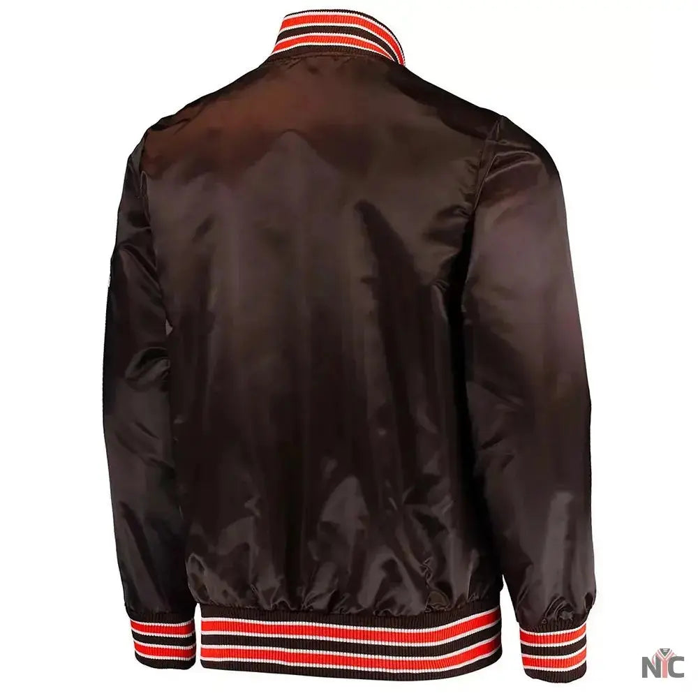 Cleveland Browns The Diamond Retro Satin Jacket NYC Jackets
