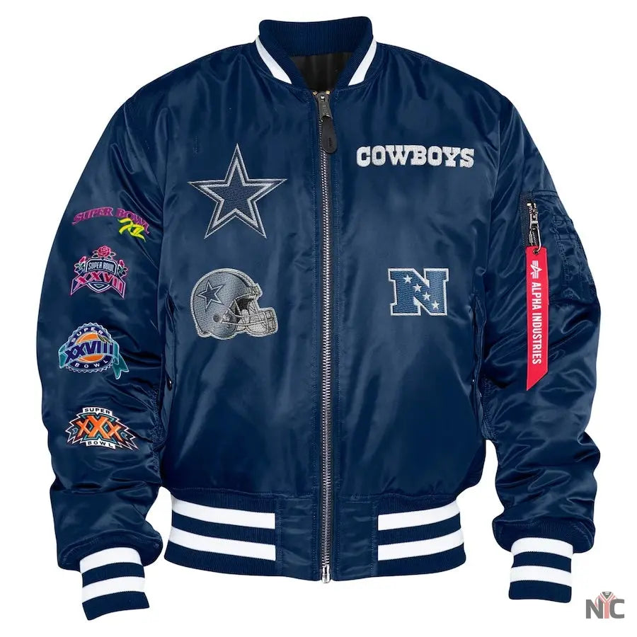 Dallas Cowboys Ma-1 Bomber Jacket NYC Jackets