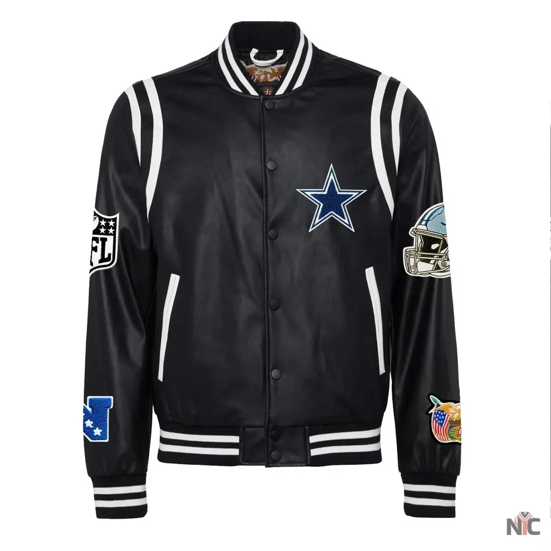 Dallas Cowboys Vegan Leather Jacket NYC Jackets