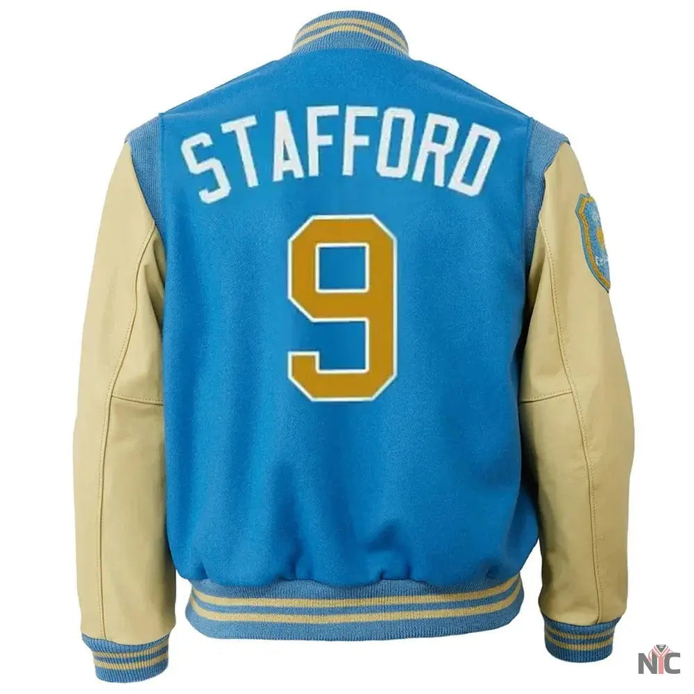 Detroit Lions 9 Matthew Stafford Jacket NYC Jackets