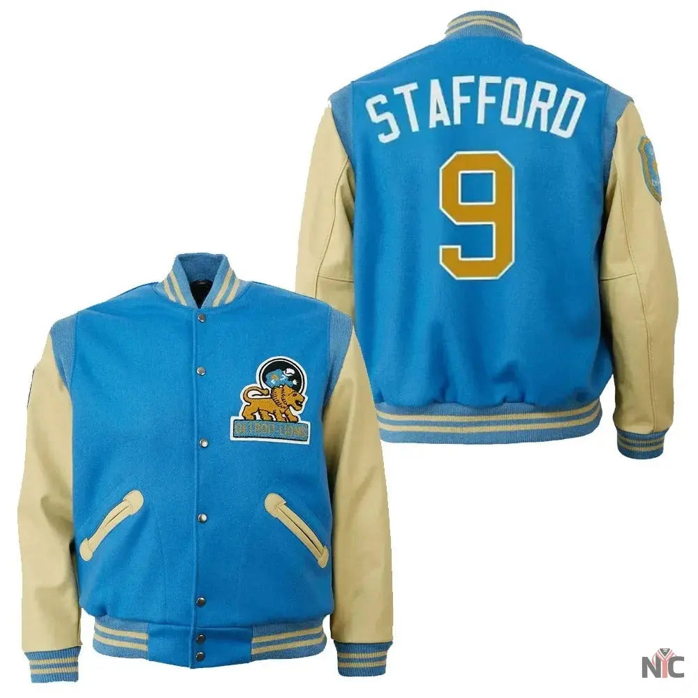 Detroit Lions 9 Matthew Stafford Jacket NYC Jackets