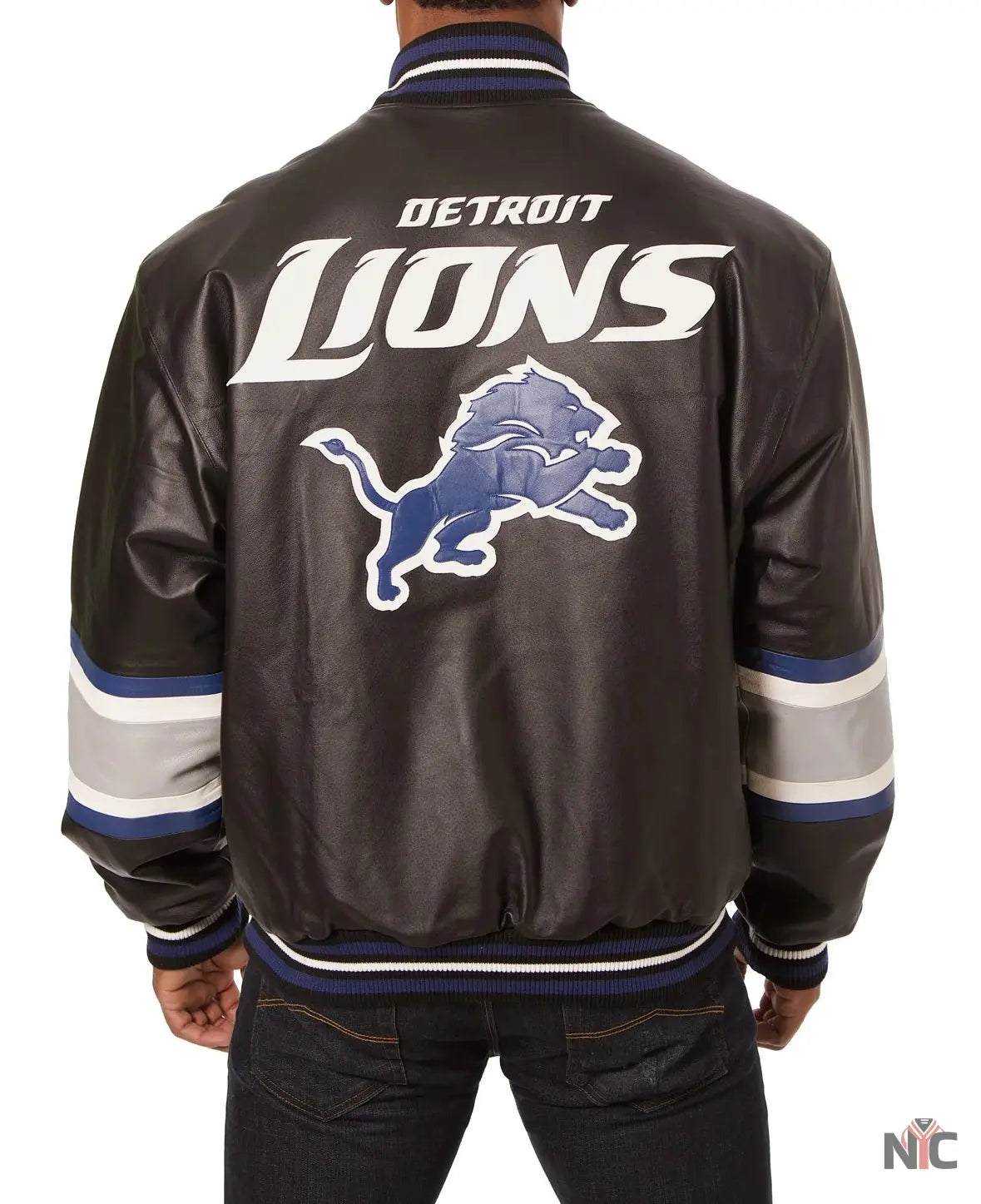 Detroit Lions Leather Jacket NYC Jackets