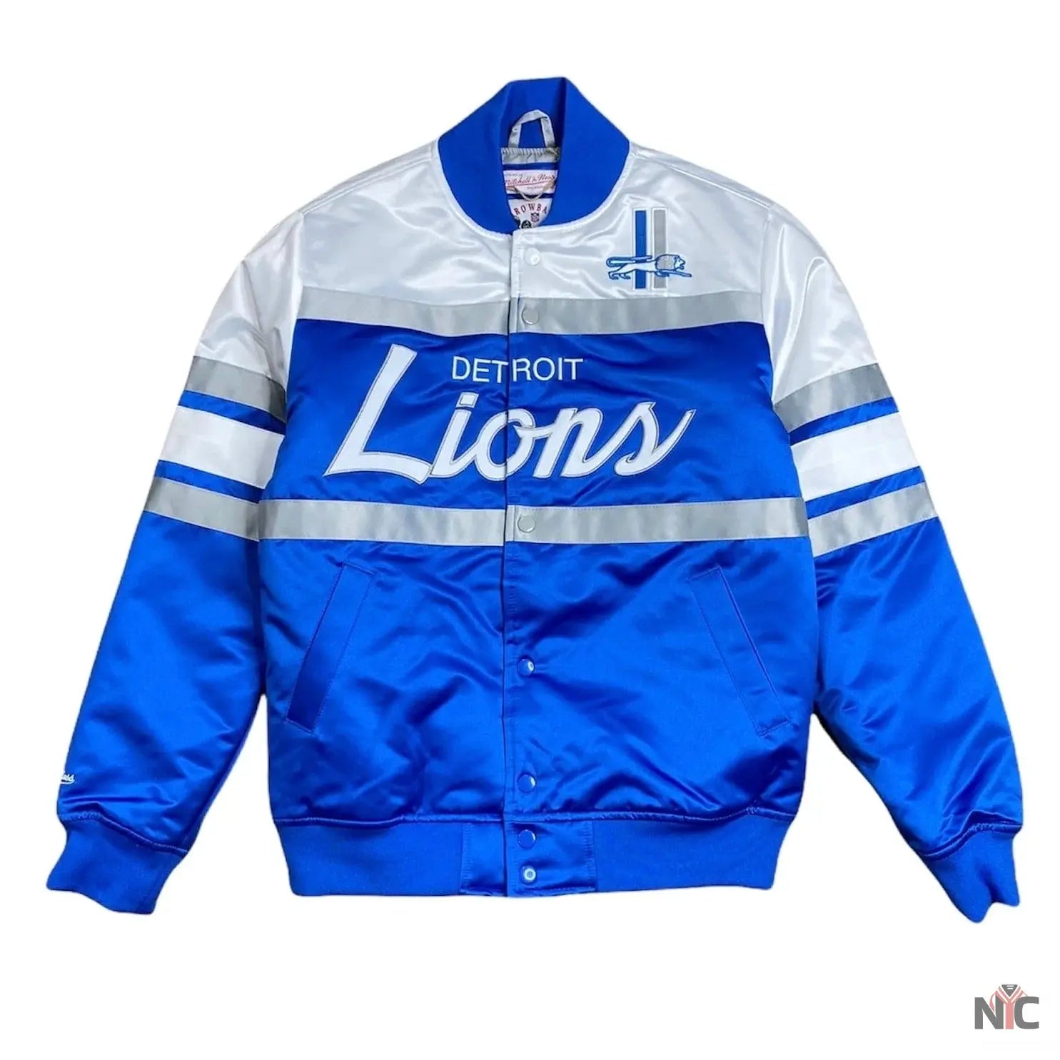 Detroit Lions Special Heavyweight Satin Jacket NYC Jackets
