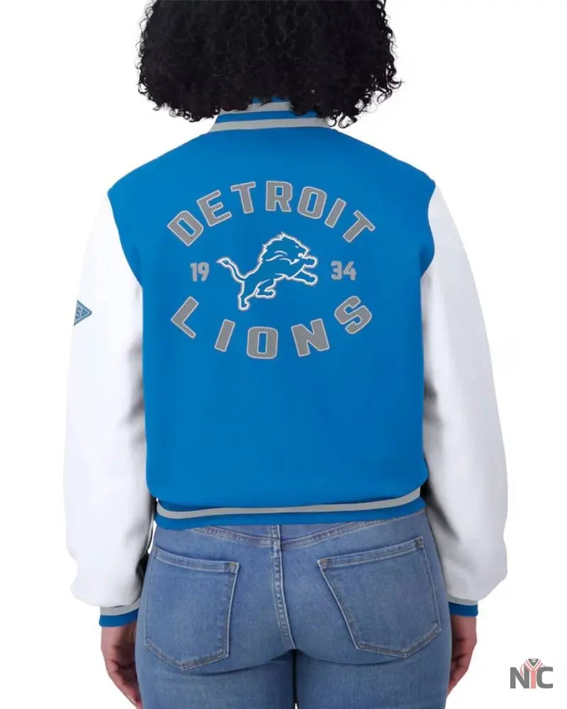 Detroit Lions Women’s Varsity Full-Zip Jacket NYC Jackets
