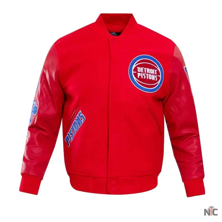 Detroit Pistons Classic Wool Varsity Jacket NYC Jackets