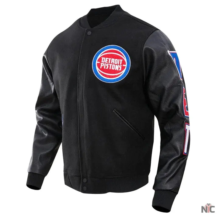Detroit Pistons Classic Wool Varsity Jacket NYC Jackets