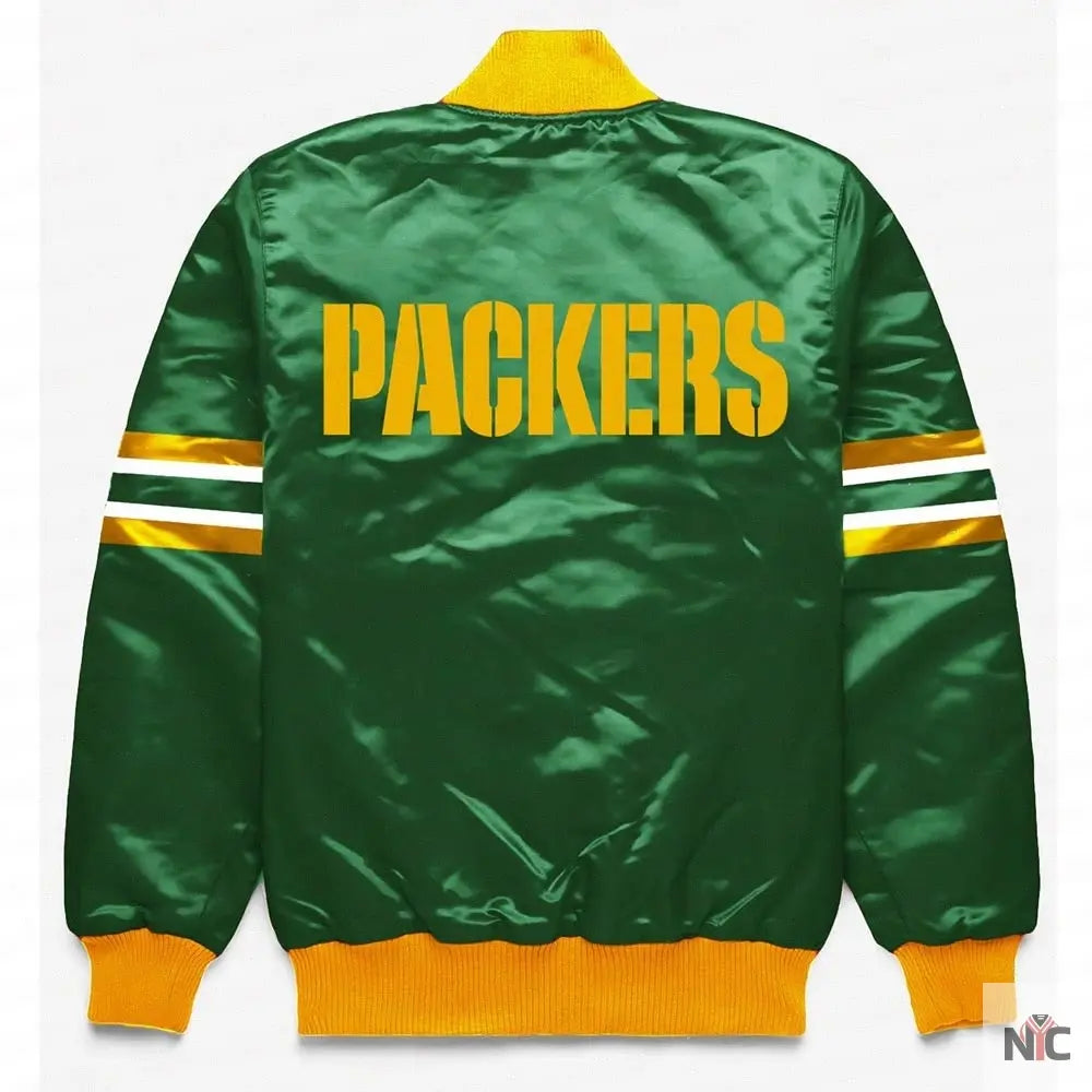 Green Bay Packers Button Down Green Jacket NYC Jackets
