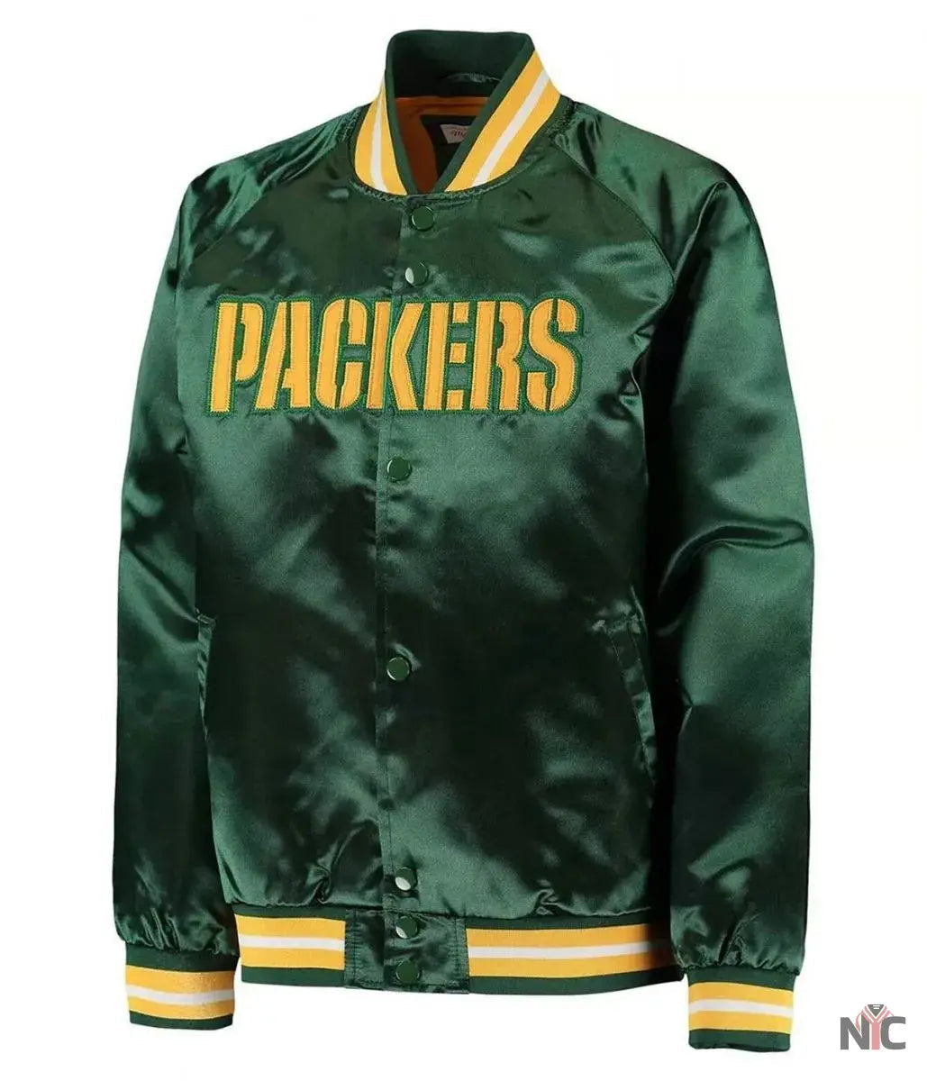 Green Bay Packers Green Lightweight Jacket NYC Jackets