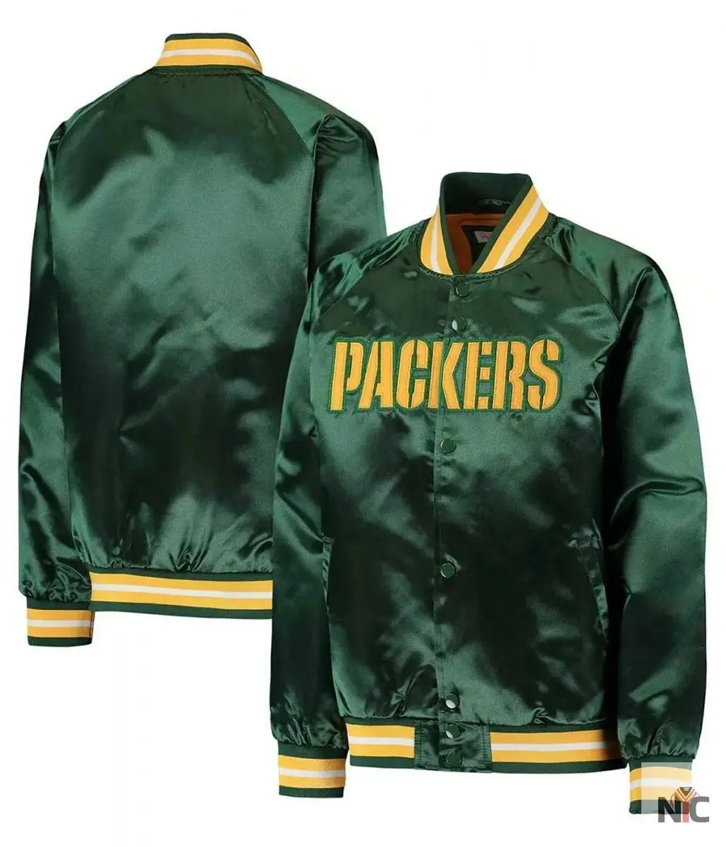 Green Bay Packers Green Lightweight Jacket NYC Jackets