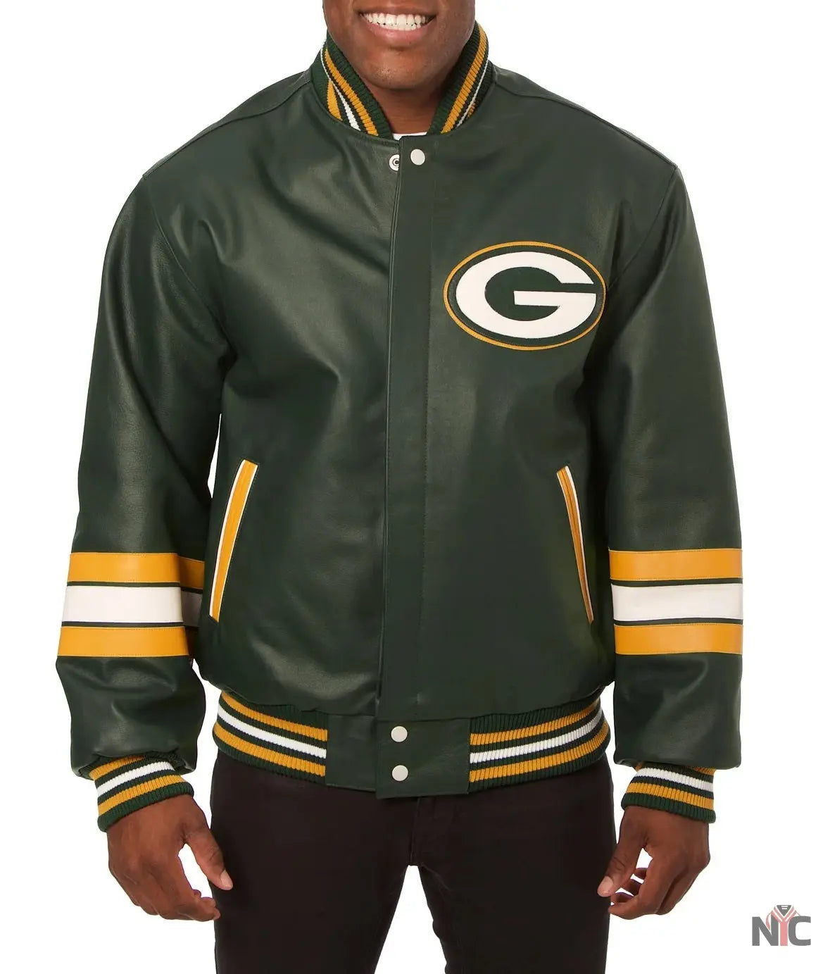 Green Bay Packers Leather Jacket NYC Jackets
