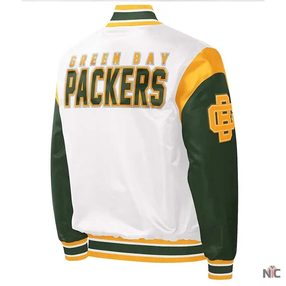 Green Bay Packers Throwback Warm Up Pitch Jacket NYC Jackets