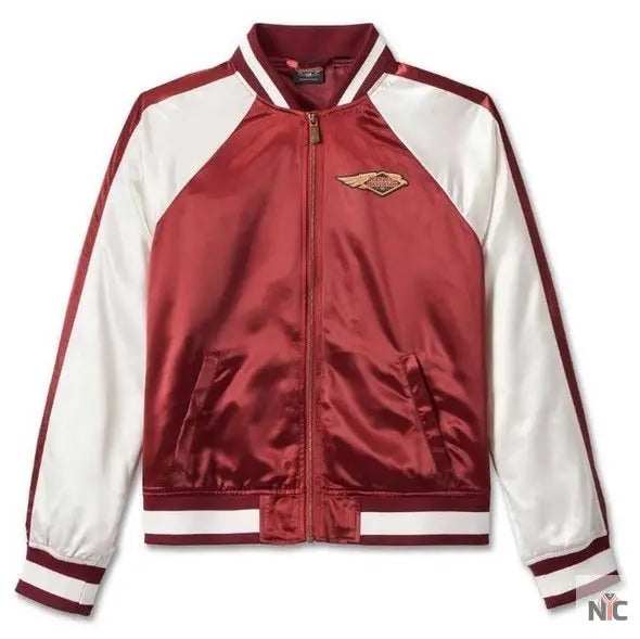 Harley Davidson 120th Anniversary Colorblocked Bomber Jacket NYC Jackets