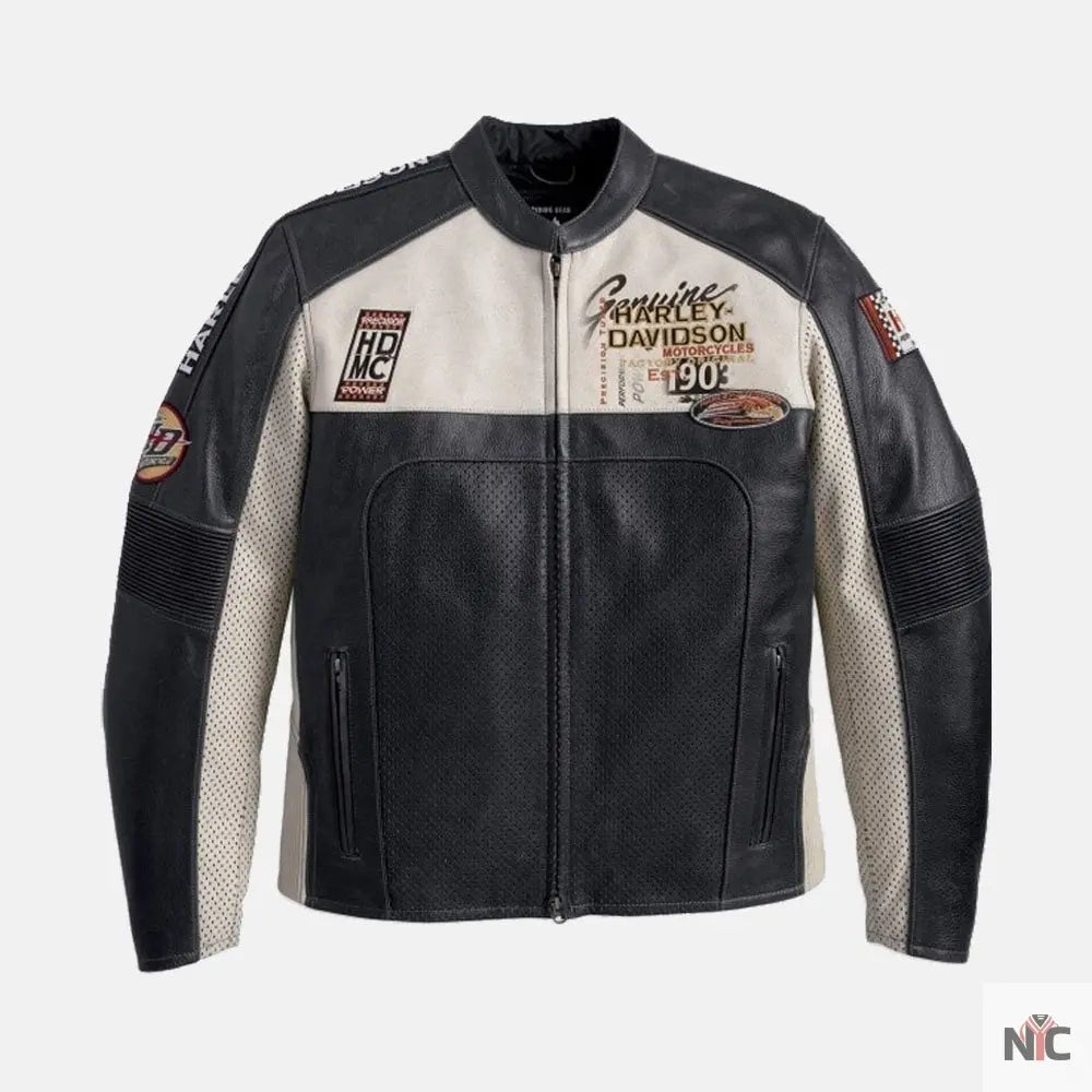 Harley Davidson Regulator Perforated Leather Jacket NYC Jackets