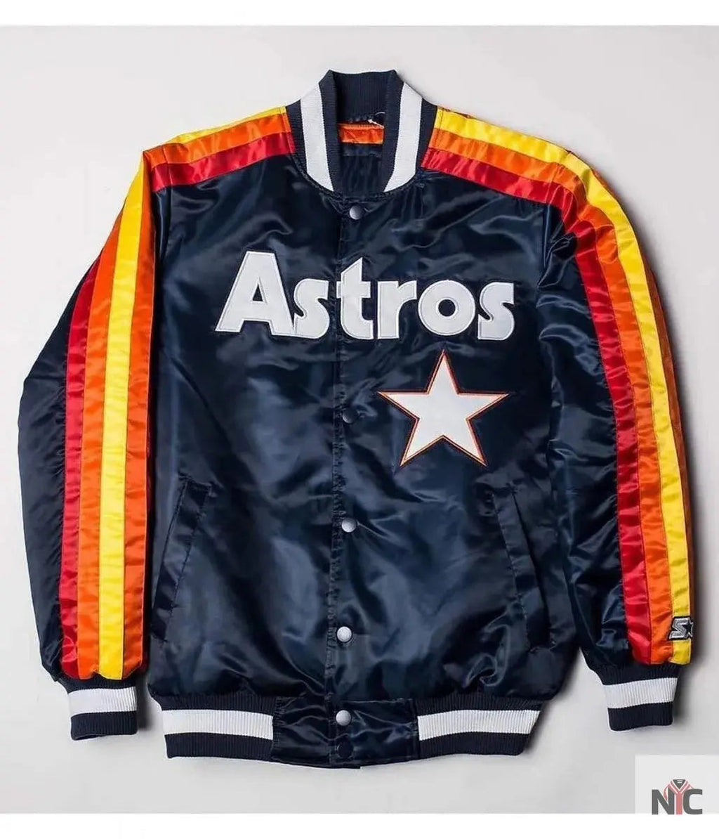 Houston Astros Bomber Blue Jacket NYC Jackets