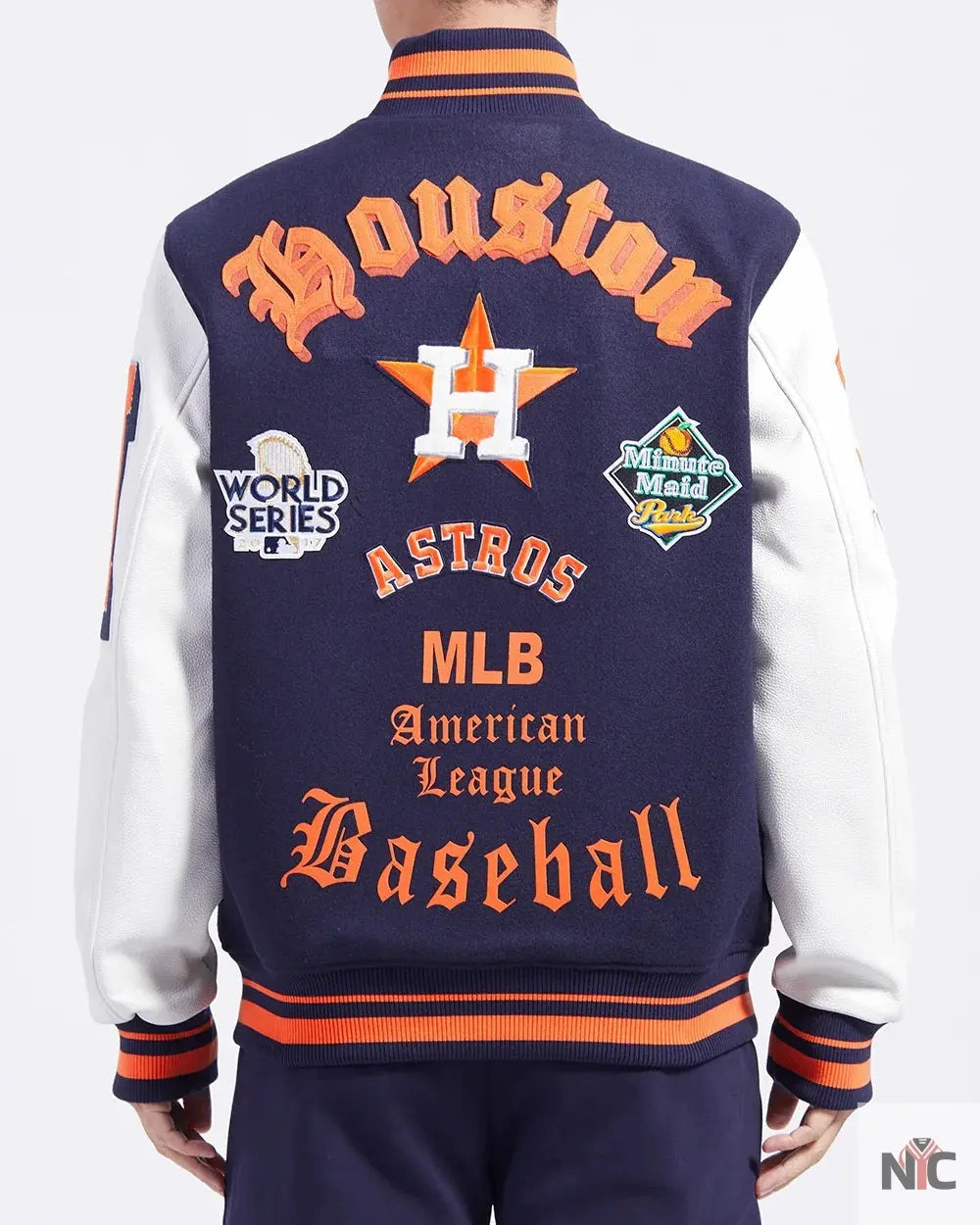 Houston Astros Old English Varsity Jacket NYC Jackets
