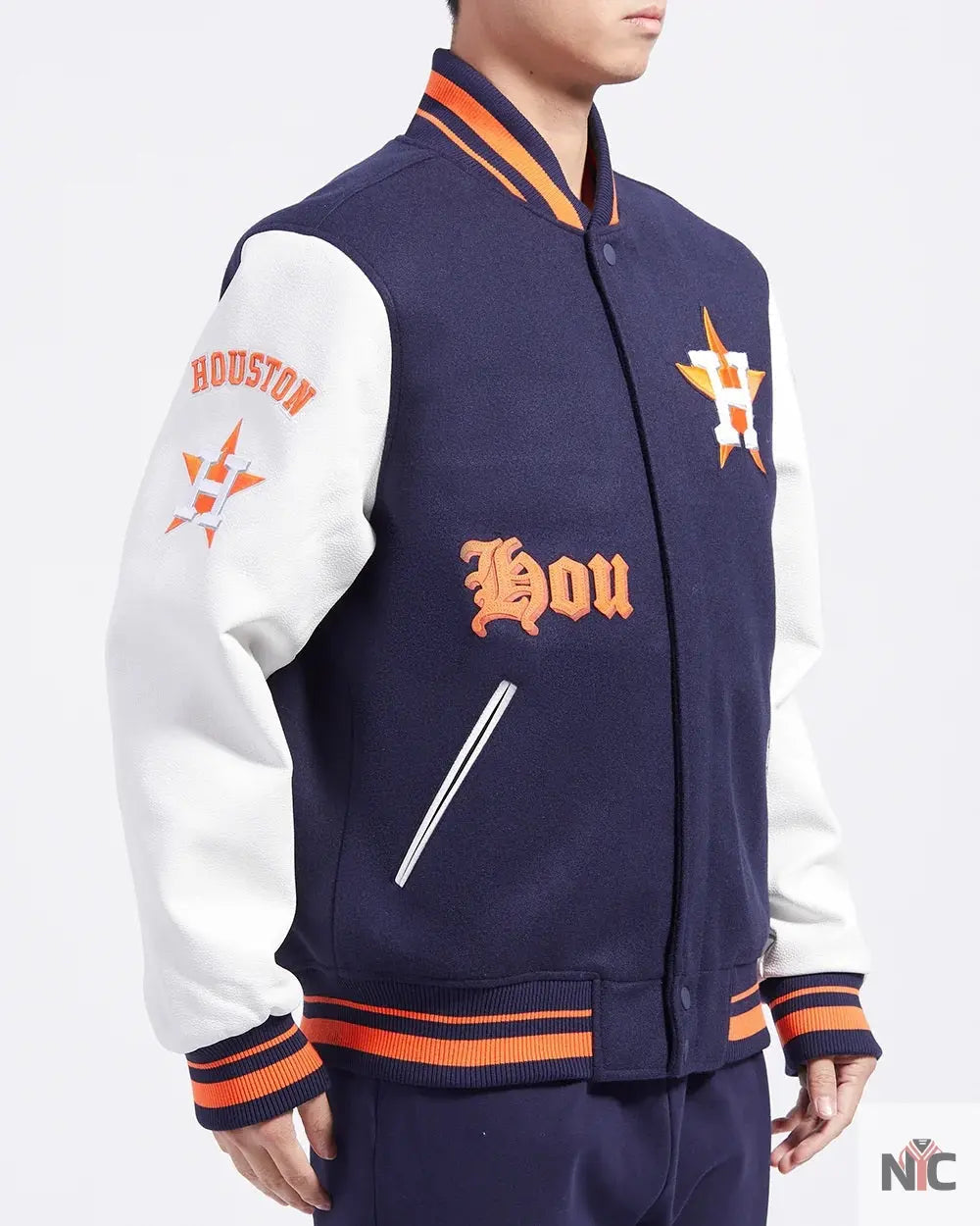 Houston Astros Old English Varsity Jacket NYC Jackets