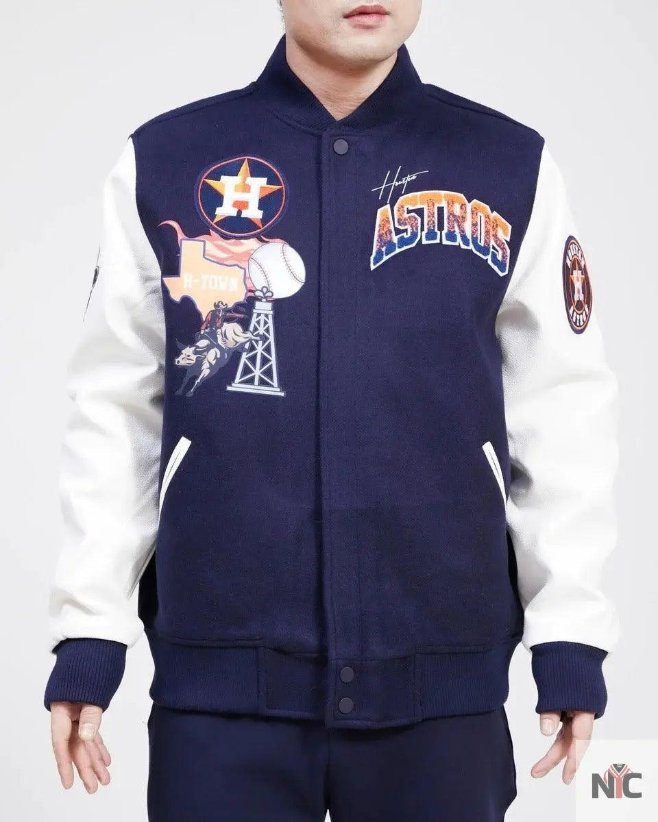 Houston Astros Retro Home Town Wool Varsity Jacket NYC Jackets