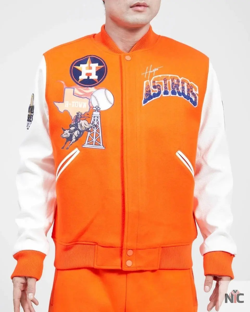 Houston Astros Retro Home Town Wool Varsity Jacket NYC Jackets