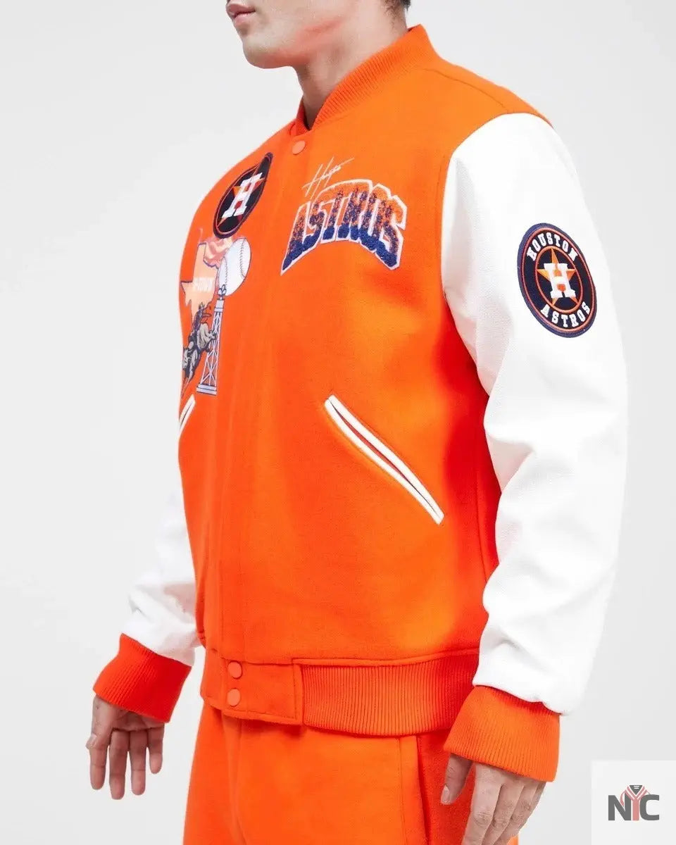Houston Astros Retro Home Town Wool Varsity Jacket NYC Jackets