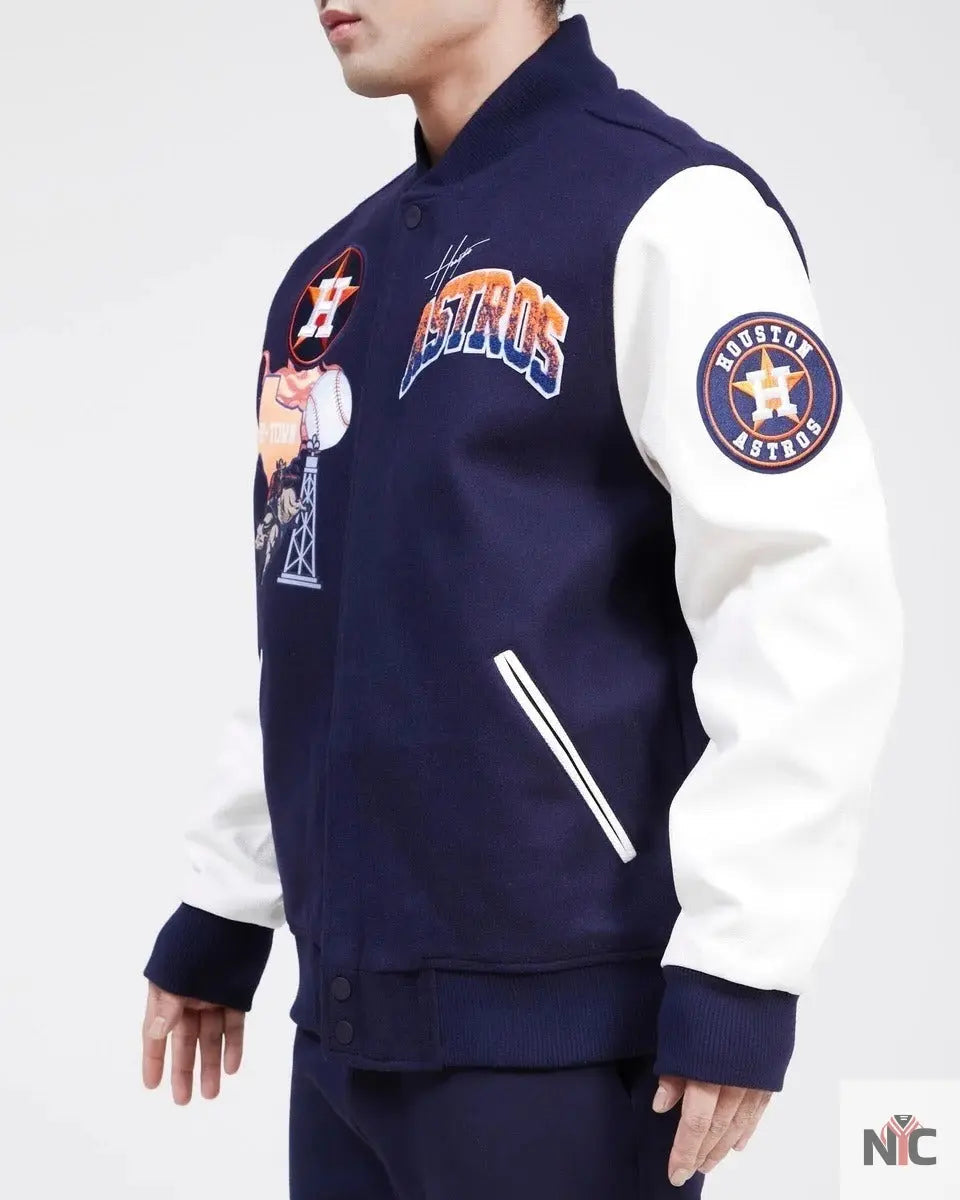 Houston Astros Retro Home Town Wool Varsity Jacket NYC Jackets