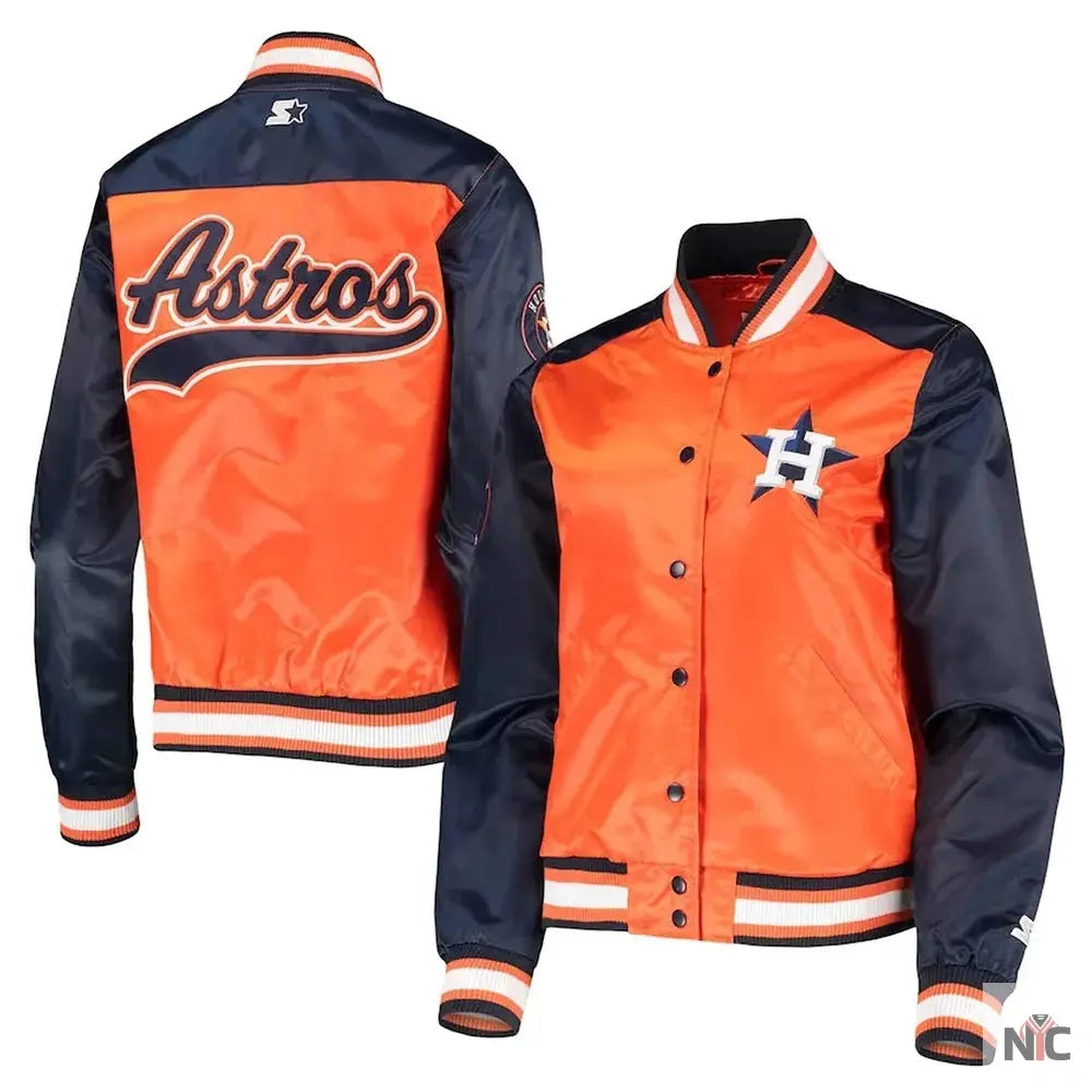 Houston Astros The Legend Satin Jacket NYC Jackets