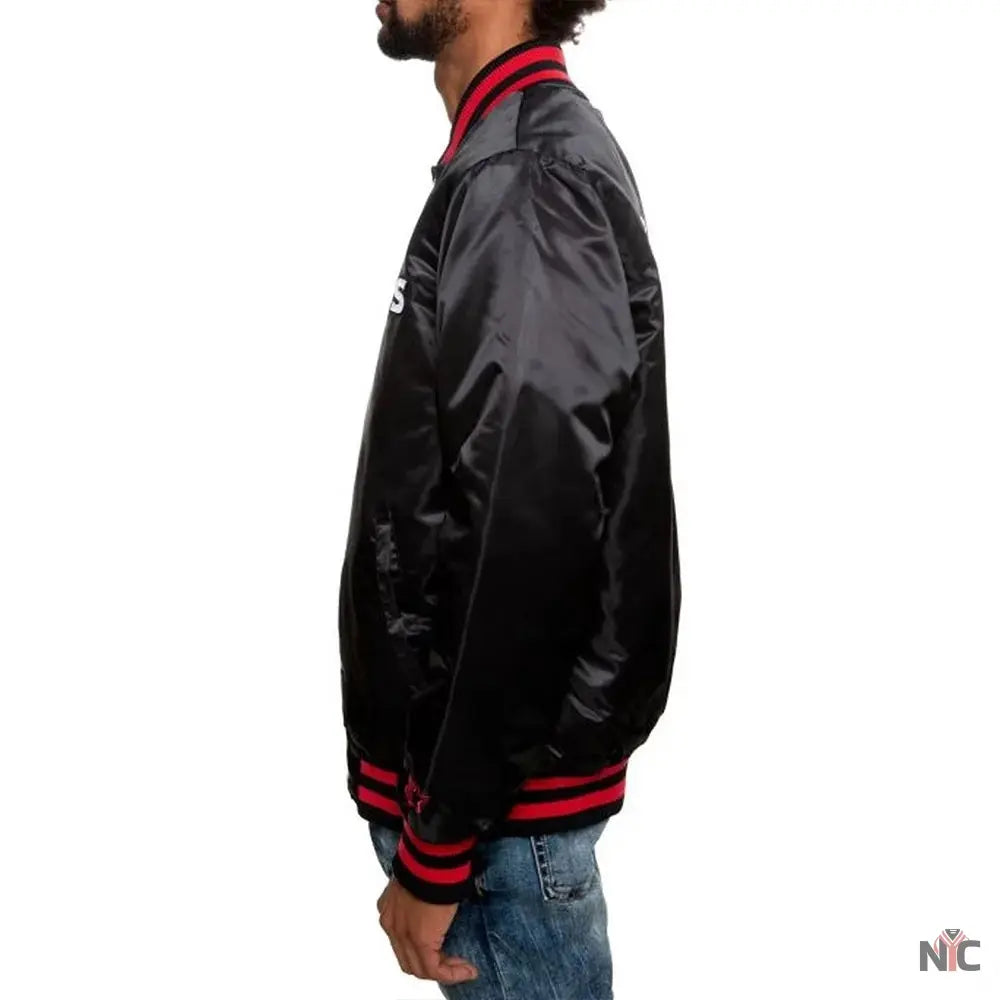 Houston Texans Black Satin Jacket NYC Jackets