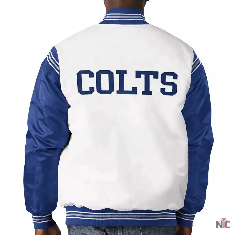 Indianapolis Colts Historic Logo Renegade Satin Jacket NYC Jackets