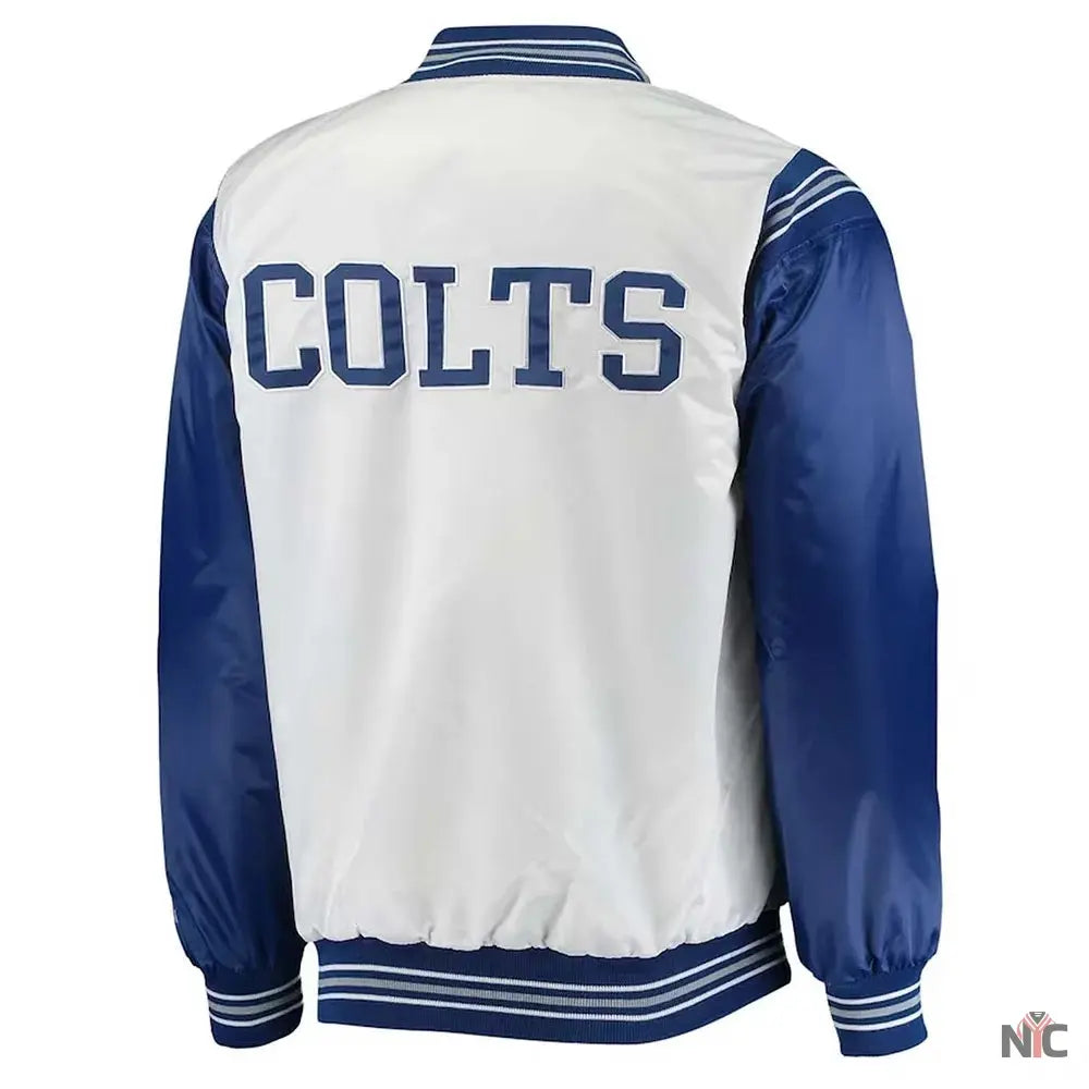 Indianapolis Colts Historic Logo Renegade Satin Jacket NYC Jackets