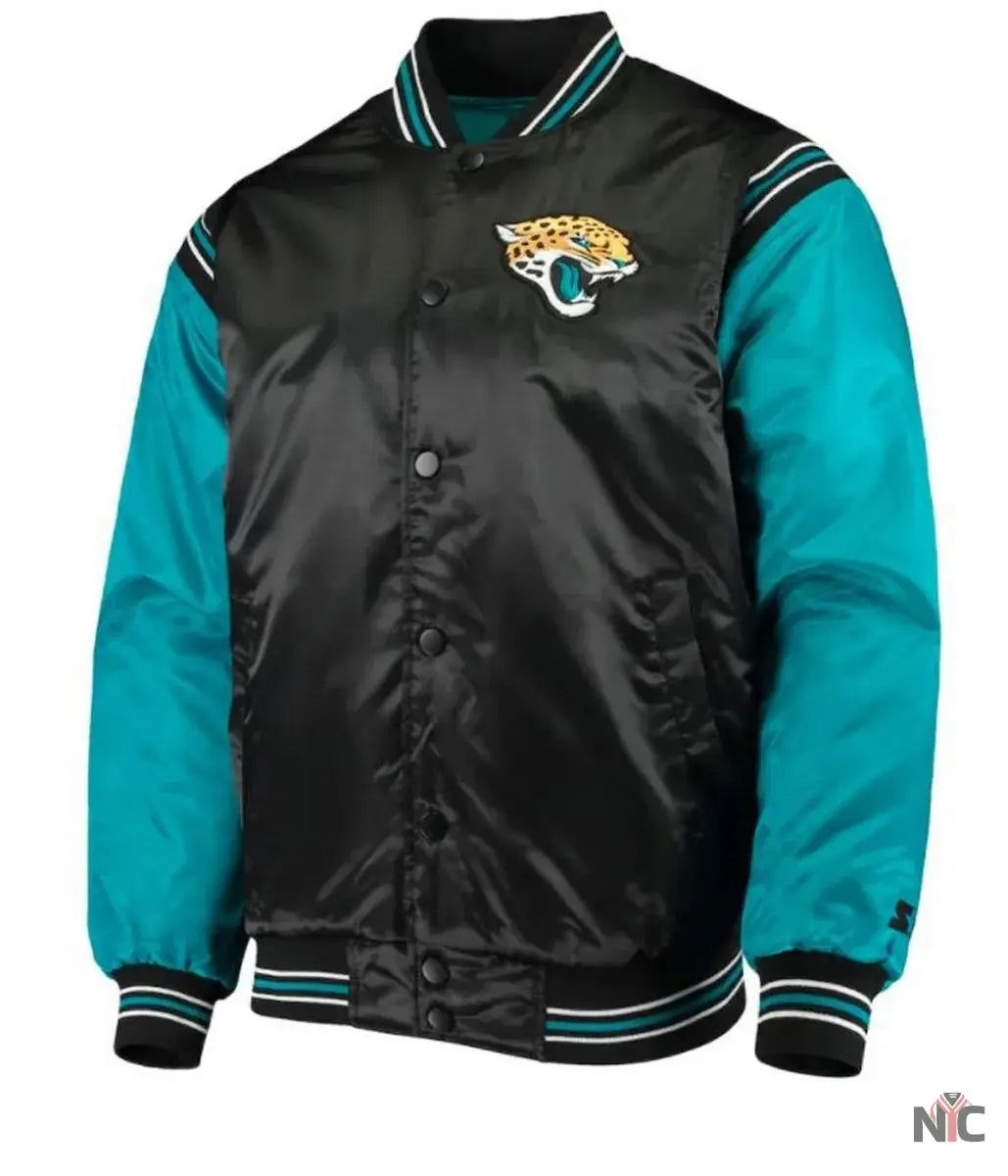 Jacksonville Jaguars Starter Satin Jacket NYC Jackets
