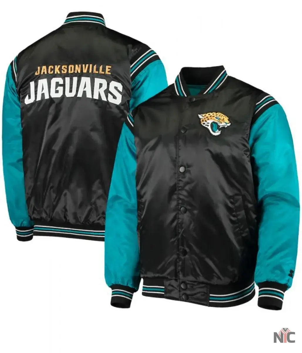 Jacksonville Jaguars Starter Satin Jacket NYC Jackets