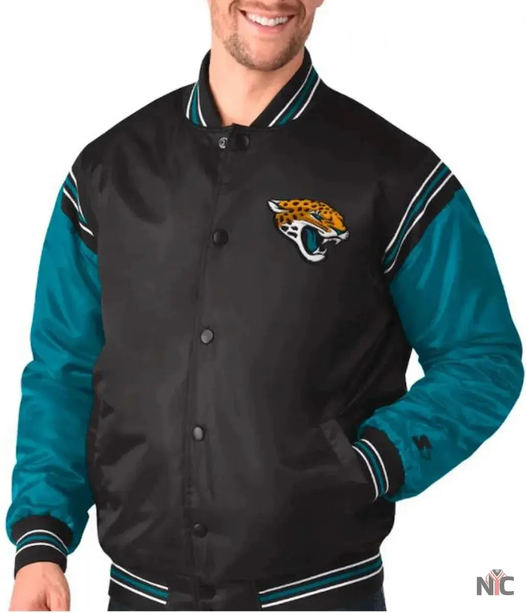 Jacksonville Jaguars Starter Satin Jacket NYC Jackets