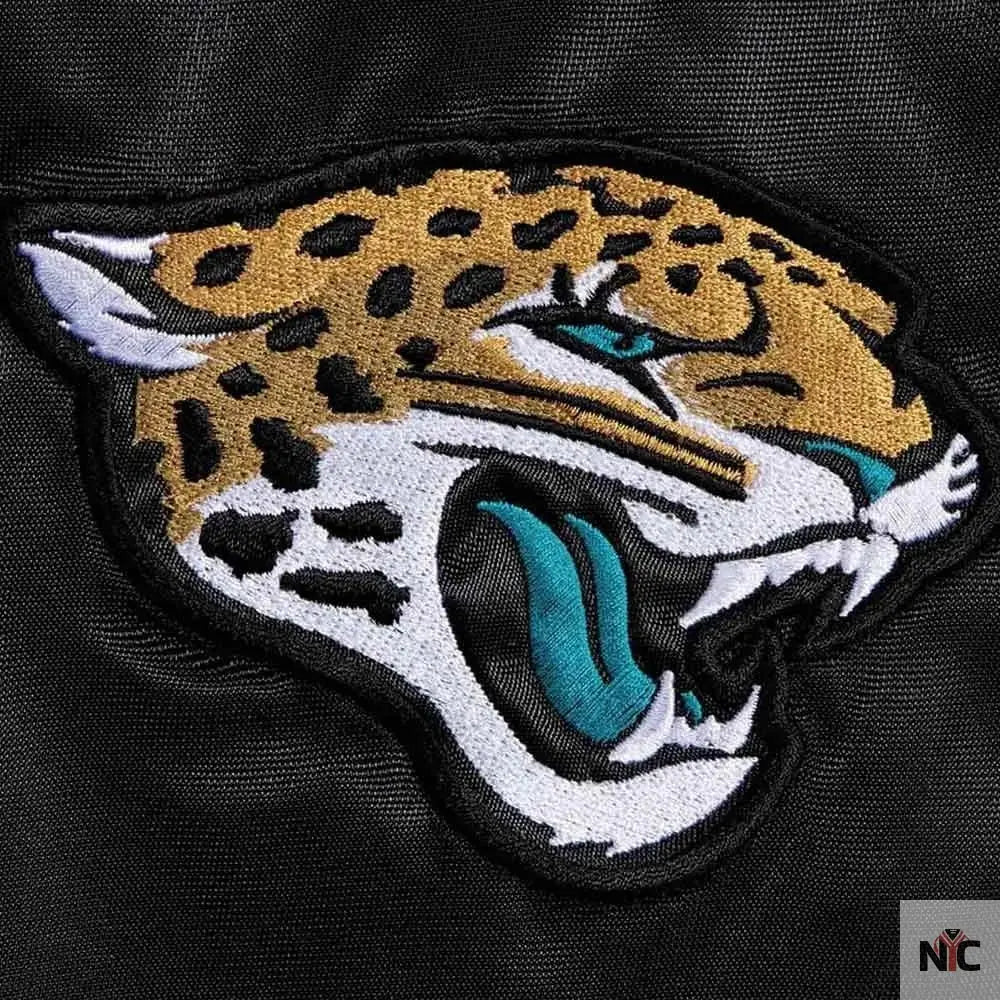 Jacksonville Jaguars Teal and Satin Jacket NYC Jackets