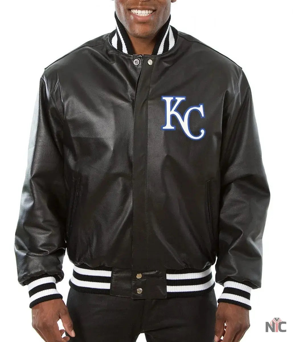 Kansas City Royals Letterman Leather Jacket NYC Jackets