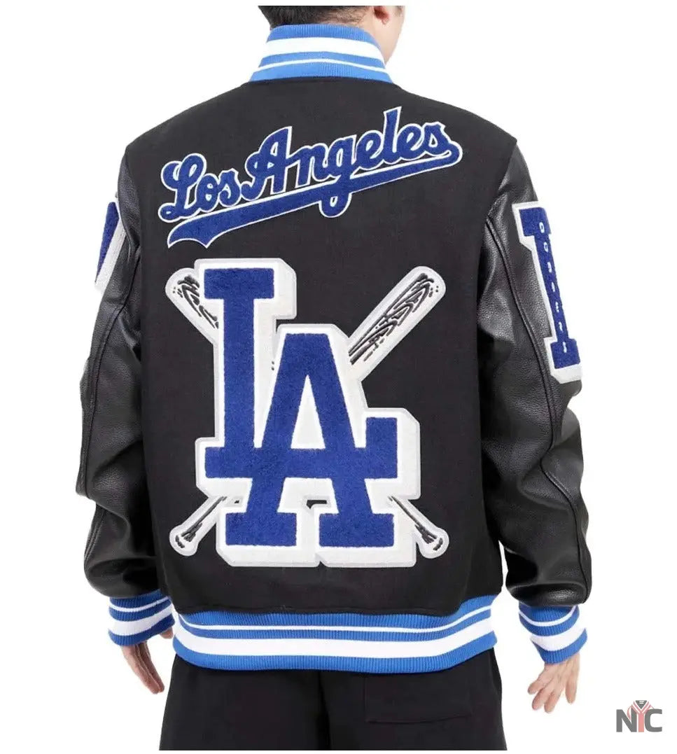 LA Dodgers Mash Up Wool Varsity Jacket NYC Jackets