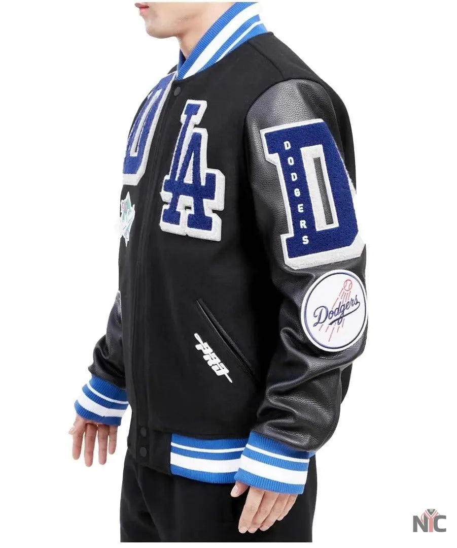 LA Dodgers Mash Up Wool Varsity Jacket NYC Jackets