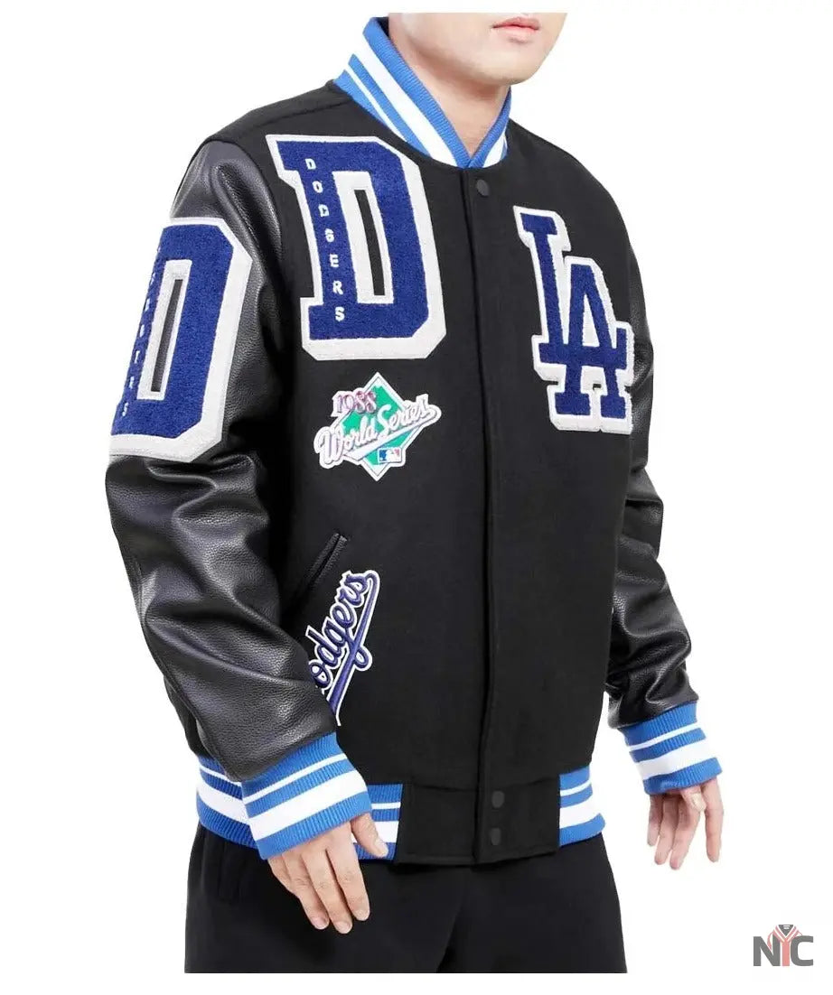 LA Dodgers Mash Up Wool Varsity Jacket NYC Jackets