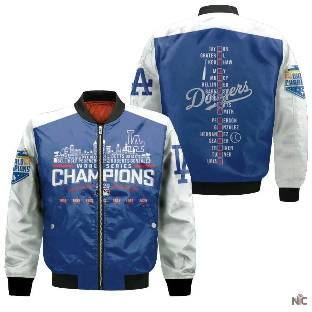 Los Angeles Dodgers Champions Bomber Jacket NYC Jackets