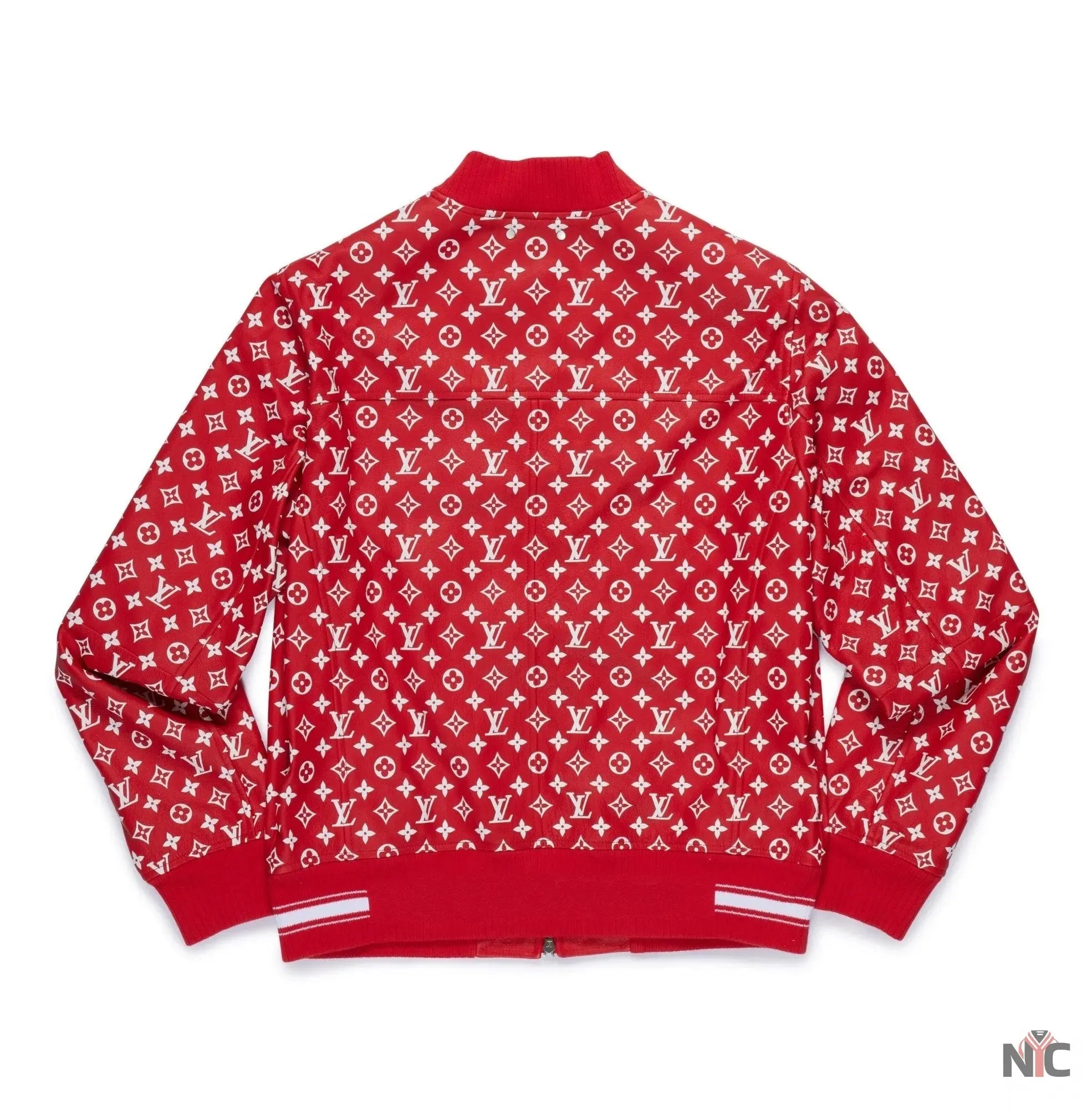 Louis Vuitton Supreme LV Baseball Varsity Jacket NYC Jackets